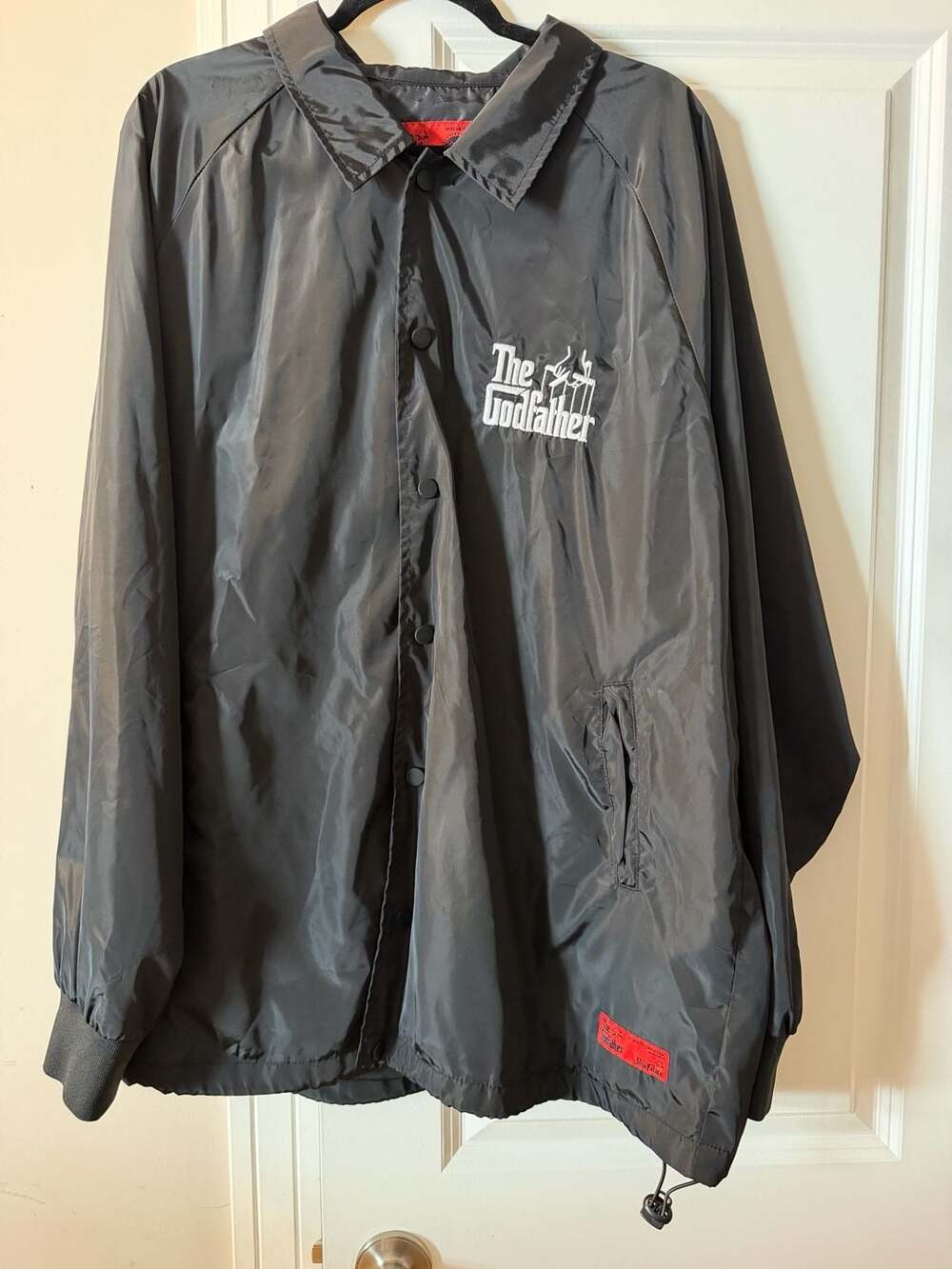 Shoe Palace The Godfather Paramount Black Coaches Windbreaker Jacket Size 2XL
